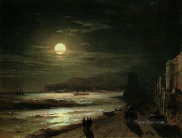 イワン・コンスタンティノヴィチ・アイヴァゾフスキー Painting - 月の夜 1885 ロマンチックなイワン・アイヴァゾフスキー ロシア